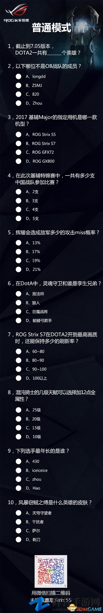 是时候鉴定信仰了！ 《Dota2》史上最难考题降临