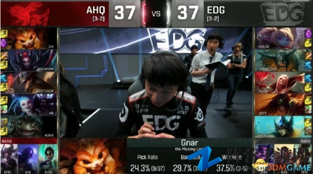 《LOL》S6总决赛10月8日，EDG力克AHQ，小组赛成功晋级
