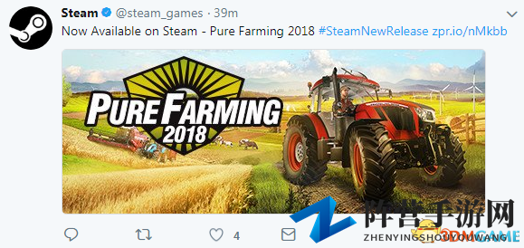 《模拟完美农场18》登陆Steam 170元不支持中文