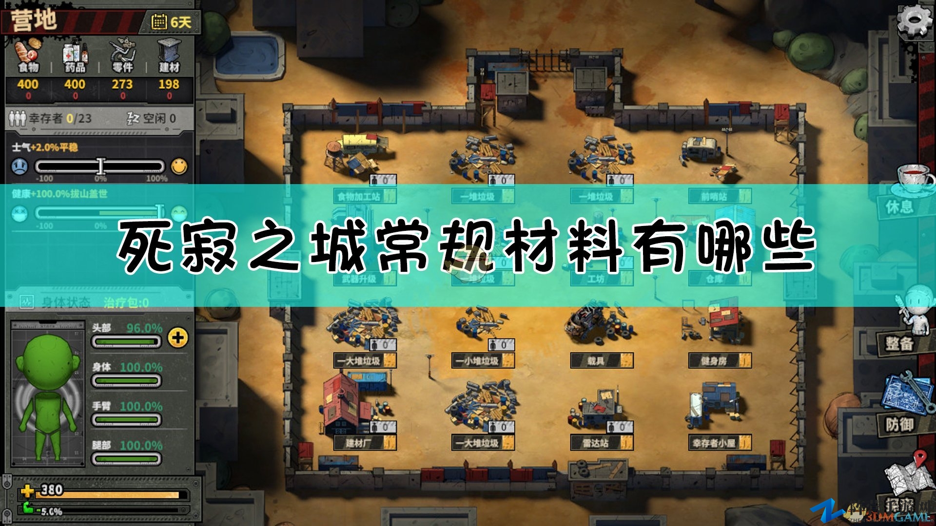 《死寂之城》物资配置速览
