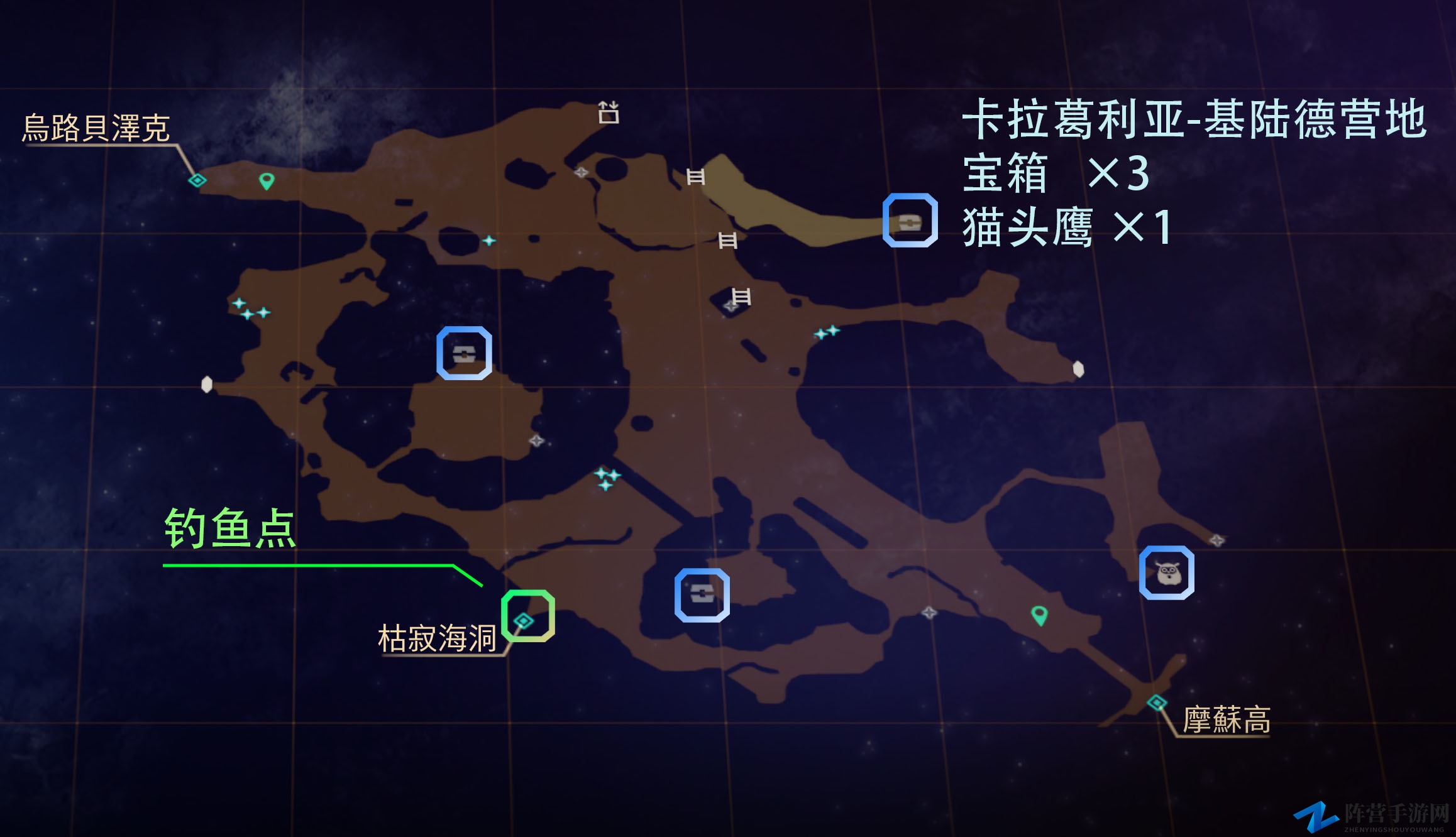 《破晓传说》卡拉葛利亚全宝箱猫头鹰位置介绍
